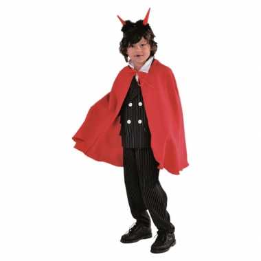 Vampier verkleedkledings cape rood kind