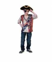 Verkleedkleding piraten t shirt kind
